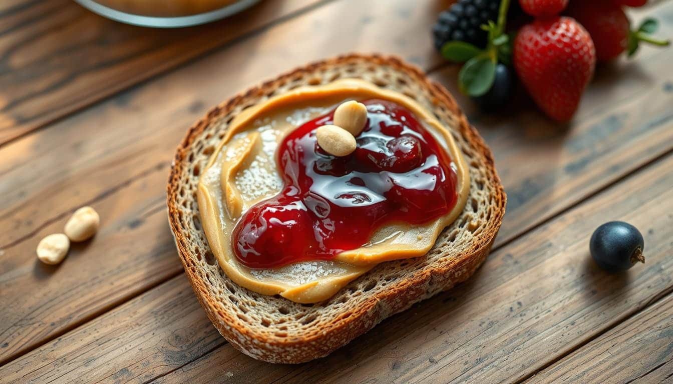 bread grain peanut butter and jelly recipe