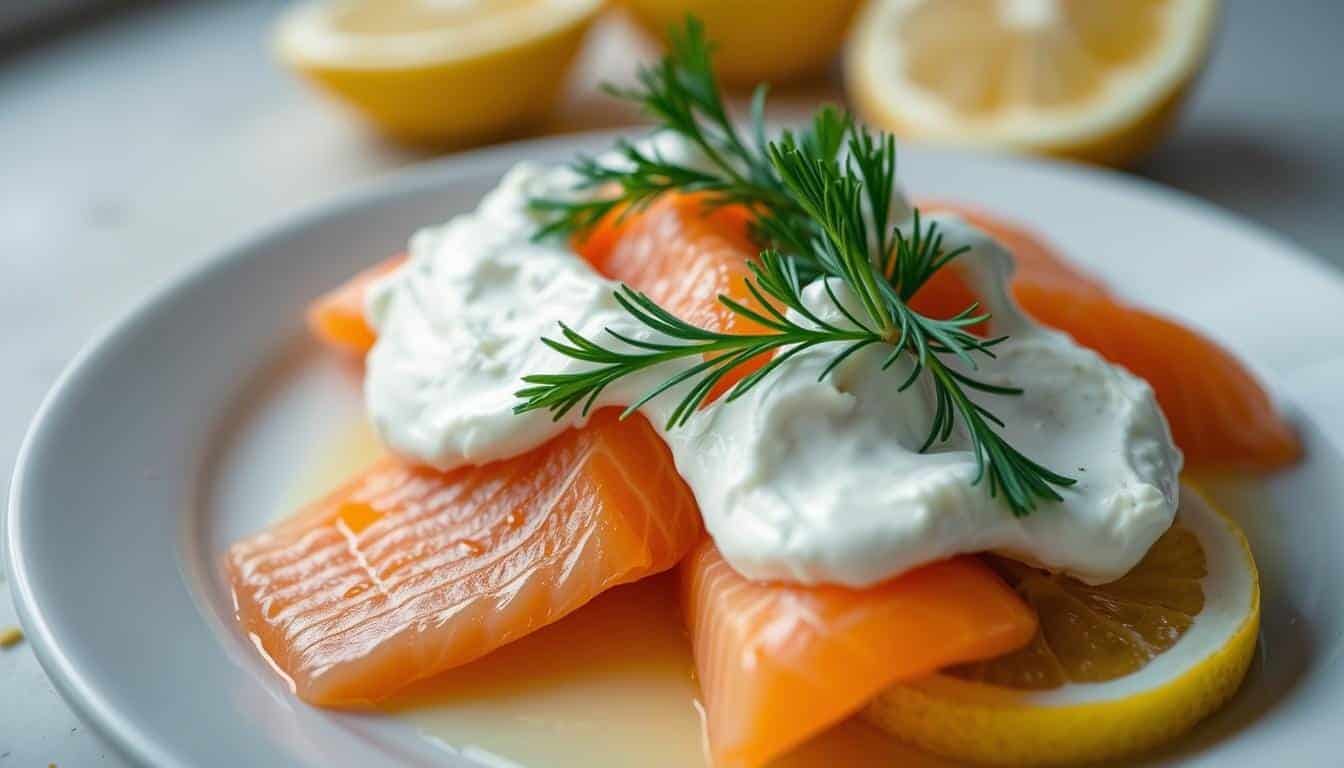 Why do people eat salmon with cream cheese?