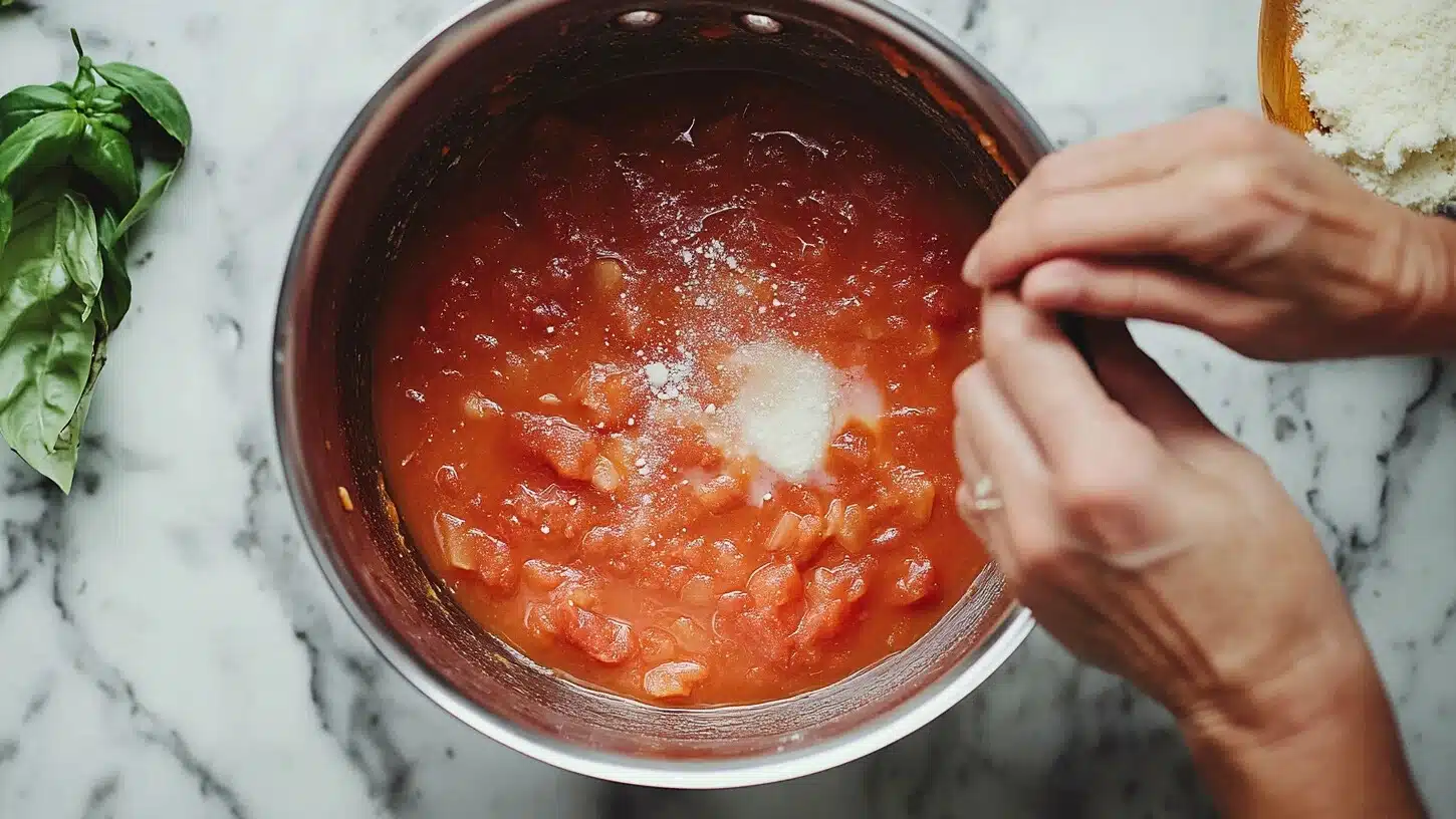 Can I use almond milk as cream for tomato soup? A vibrant and creamy tomato soup made with almond milk as a dairy-free alternative.